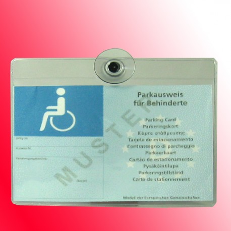 Parkausweis Halterung Schutzhülle für Anwohner,Bewohner, Behinderte